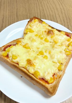 マヨコーンピザトースト-レシピのメイン写真