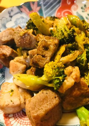 豚肉の塩レモンサイコロ焼き-レシピのメイン写真