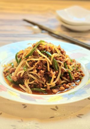 簡単節約‼️もやしとひき肉炒め🍚-レシピのメイン写真