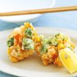 オクラとエビのかき揚げ