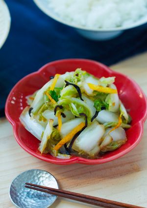 柚子香る 白菜の塩昆布浅漬け-レシピのメイン写真