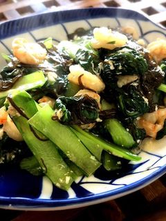 もずくと青菜の中華炒め-レシピのメイン写真