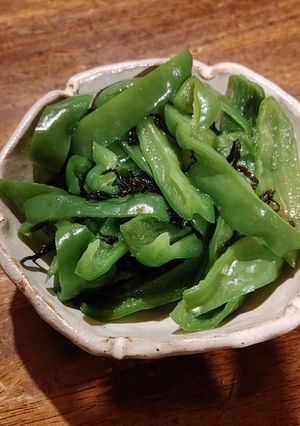 炒めるより簡単、ピーマンの塩昆布合え-レシピのメイン写真