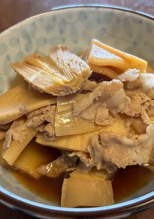 料理の主役！たけのこと豚バラの煮物-レシピのメイン写真
