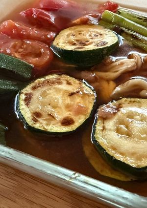 夏野菜たっぷり！！焼き野菜の簡単煮浸し-レシピのメイン写真