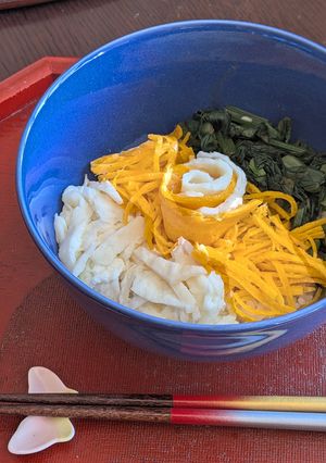 2色の薄焼き玉子丼♡レンチン2分ちょっと豪華に！-レシピのメイン写真