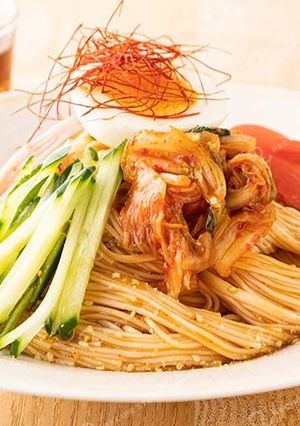 旨辛キムチビビンそうめん-レシピのメイン写真