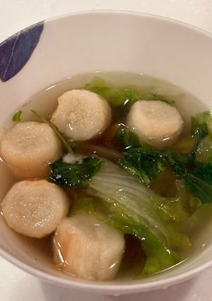 レタスとお麩の中華スープ-レシピのメイン写真
