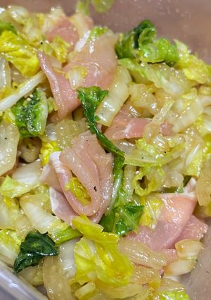 白菜と生ハムのおつまみ-レシピのメイン写真