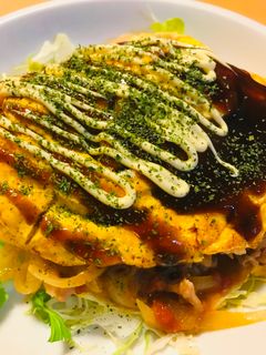 豚こまぎれ肉●トマト缶炒めのオムレツ-レシピのメイン写真