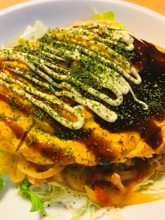 豚こまぎれ肉●トマト缶炒めのオムレツ-レシピのメイン写真