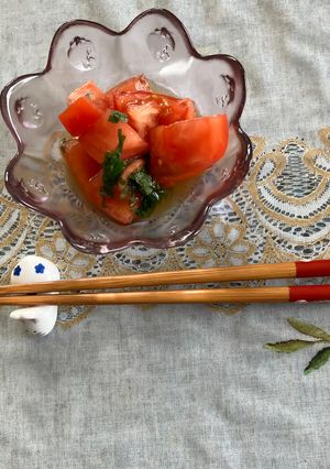 夏向きトマトサラダ-レシピのメイン写真
