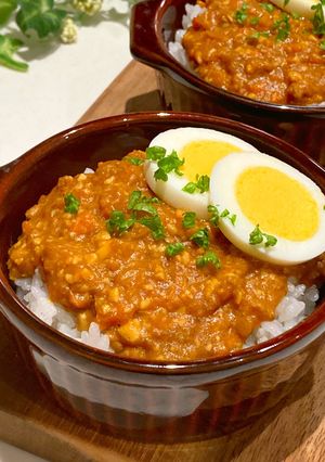 レンジで時短♩栄養満点キーマカレー-レシピのメイン写真