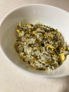 高菜漬けと卵のチャーハン-レシピのメイン写真