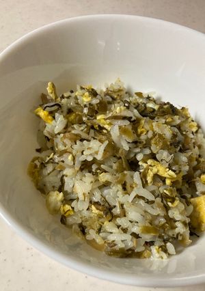高菜漬けと卵のチャーハン-レシピのメイン写真