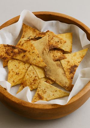 豆腐皮で♪ドリトス風おやつスナック-レシピのメイン写真