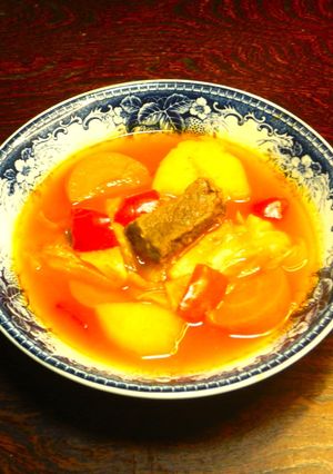 ワン鍋で作るボルシチ・酸味がおいしい！-レシピのメイン写真