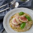 秋のパスタ☆無花果と生ハムのカチョエペペ