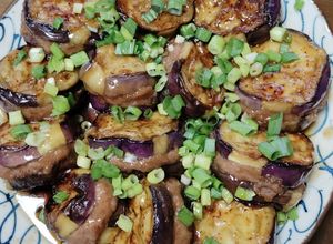 ナス🍆とひき肉のはさみ焼きあんかけ-レシピのメイン写真