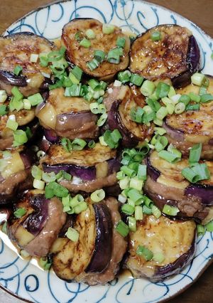 ナス🍆とひき肉のはさみ焼きあんかけ-レシピのメイン写真