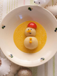 ポテト雪だるまとかぼちゃのポタージュ-レシピのメイン写真