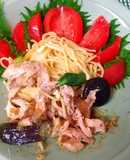料理べた必見！つけタレ鶏を焼いた後パスタ