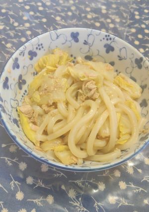 10分で💫ツナ白菜レンチン和えうどん🥬🐟️-レシピのメイン写真