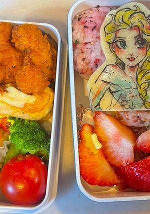 オブラートアート　エルサ-レシピのメイン写真