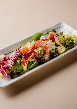 スナップえんどうと下田まぐろの白和え風-レシピのメイン写真