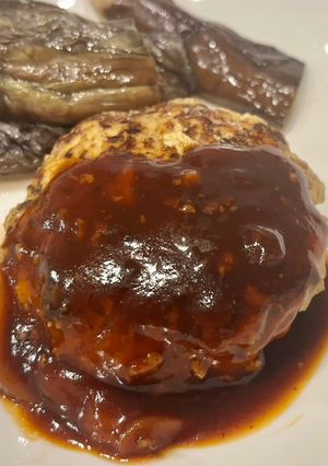 ふんわり豚こま節約ヘルシーハンバーグ-レシピのメイン写真