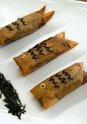 こどもの日！春雨で作る春巻きこいのぼり-レシピのメイン写真