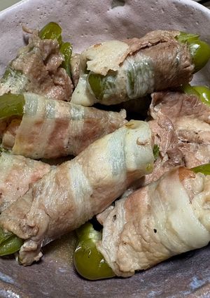 ピーマンの肉巻きINウィンナー-レシピのメイン写真