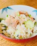 魚の煮付けアレンジの混ぜご飯