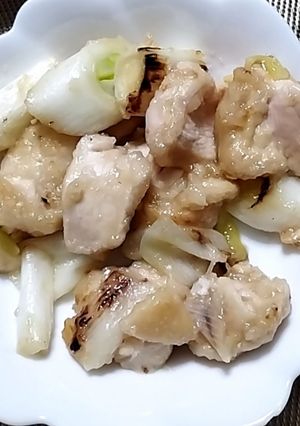 鶏むね肉と長ねぎの照り焼き-レシピのメイン写真