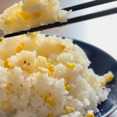 รูปของ ツーンと甘い♡わさびとうもろこしご飯