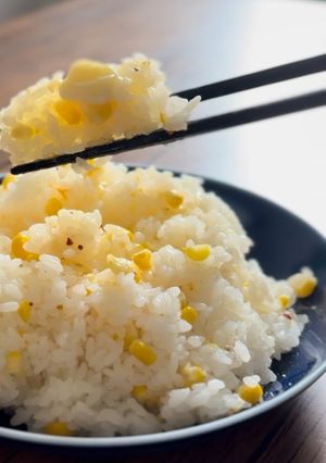ツーンと甘い♡わさびとうもろこしご飯-レシピのメイン写真