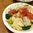 トマト・キュウリ・レタスの中華風サラダ