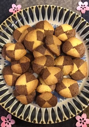 やや面倒?マーガリン2色クッキーの作り方-レシピのメイン写真