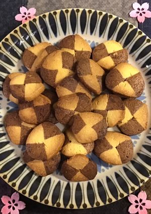 やや面倒？マーガリン2色クッキーの作り方-レシピのメイン写真