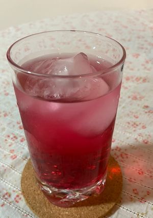 紫蘇ジュース♪酢と砂糖だけで作る!美味!-レシピのメイン写真
