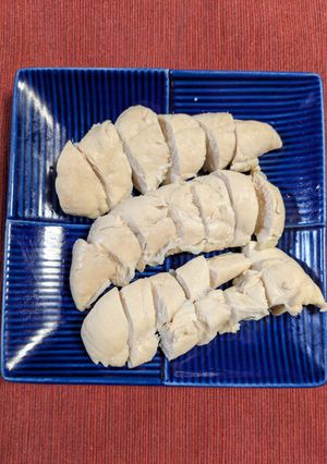 ささみとお酒の塩茹で-レシピのメイン写真