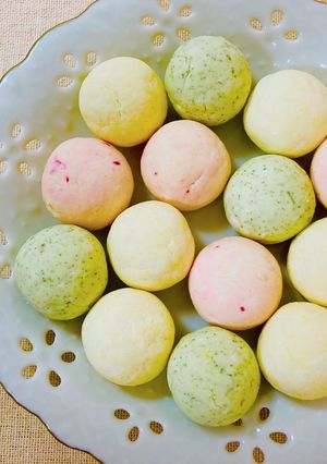 お花見ボーロ　片栗粉で簡単♪材料3つ-レシピのメイン写真