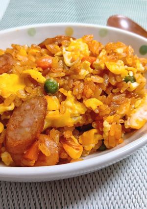 ひと味加えて満足ケチャップ炒飯-レシピのメイン写真