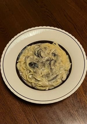舞茸の豆乳クリームパスタ-レシピのメイン写真