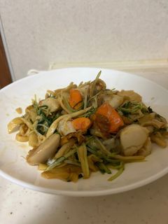 ホタテとメンマの中華系炒め-レシピのメイン写真