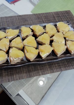 りんごプレザーブのオープンサンド-レシピのメイン写真