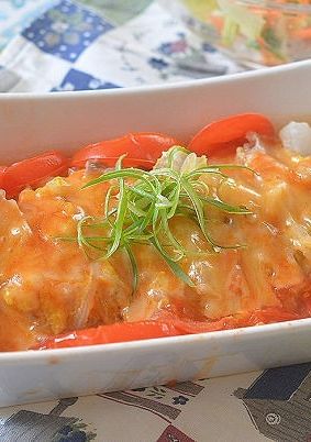 白菜と豚バラの重ね蒸し コチュチーズのせ-レシピのメイン写真