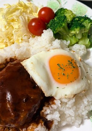 ロコモコ丼-レシピのメイン写真