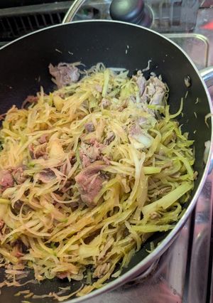 簡単★夕食！豚肉と青パパイヤのしりしり-レシピのメイン写真