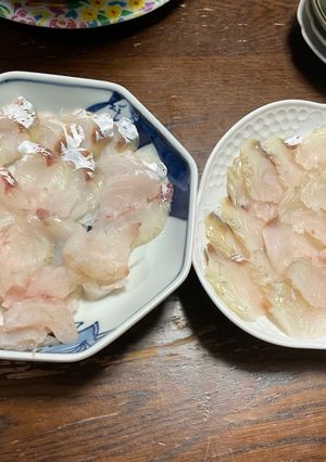 コチの薄造り-レシピのメイン写真